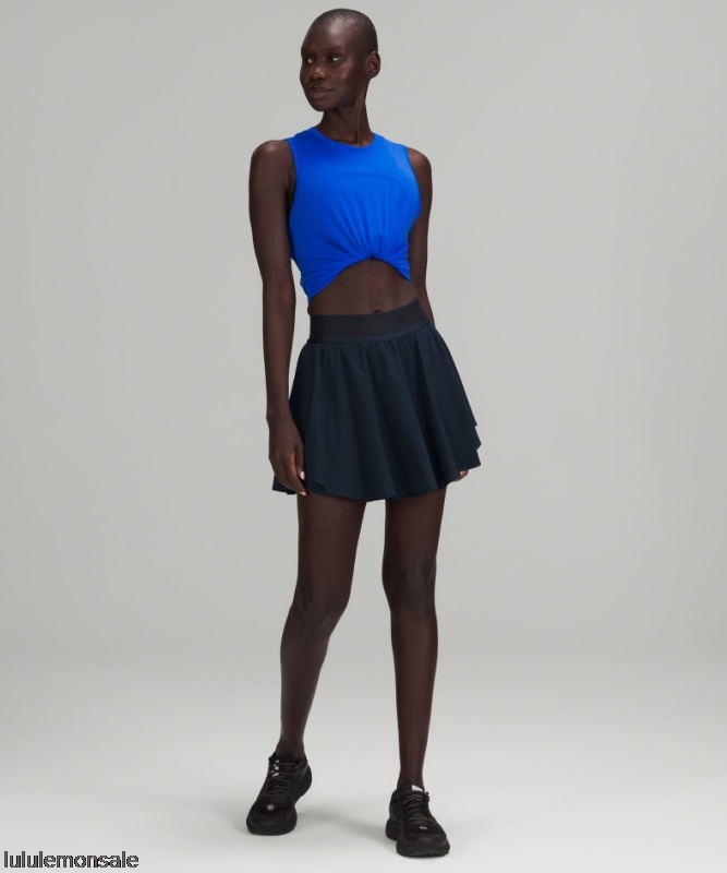 Lululemon Damen DELULU412 | Lululemon Deutschland True Navy Court Rival Hoch Sitzender Rock Lang